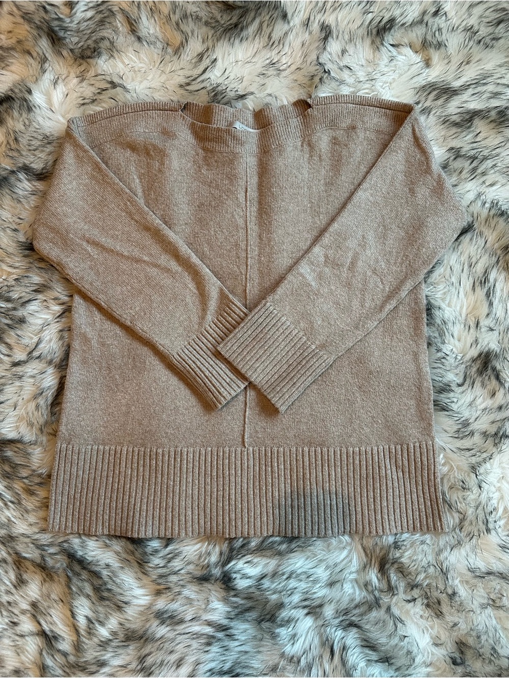 Cozy Neutral Boatneck Sweater - Taupe